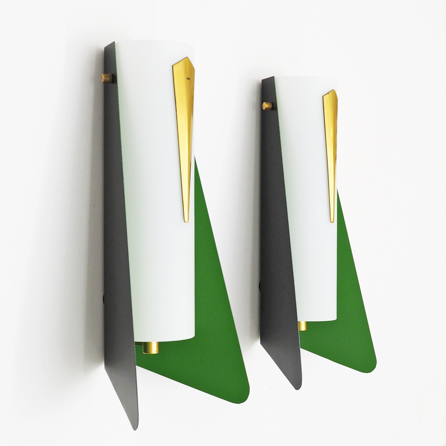 Pair of Italian Modernist Sconces, 1950s