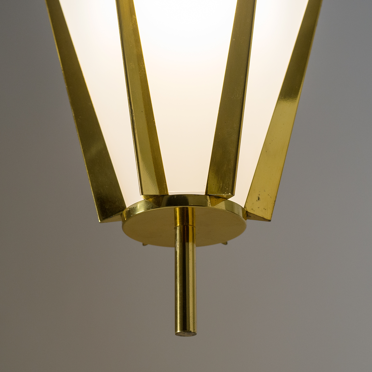 Rare Pair of French Modernist Lanterns by Arlus, circa 1960
